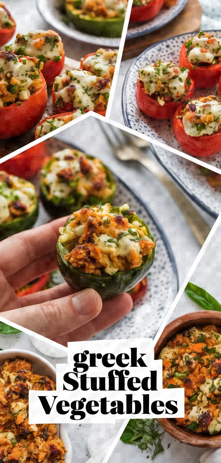 A photo of Greek Stuffed Vegetables Recipe