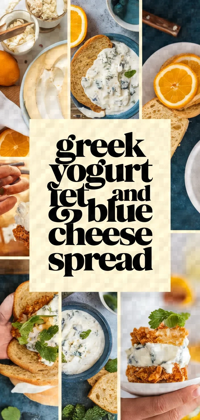 A photo of Greek Yogurt Feta And Blue Cheese Spread Recipe