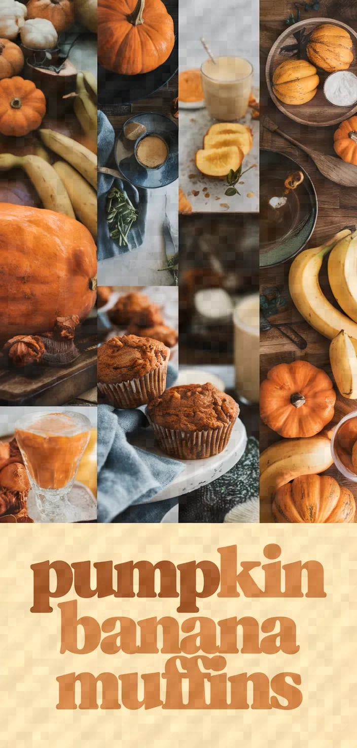 A photo of Healthy Easy Pumpkin Banana Muffins Recipe