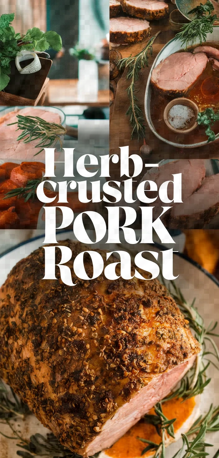 A photo of Herb Crusted Roasted Pork Recipe