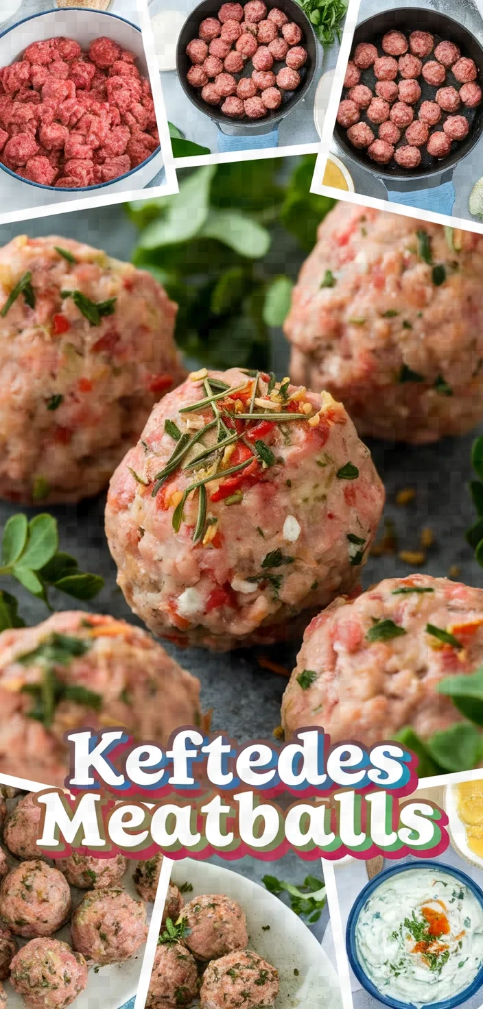 A photo of Keftedes Greek Meatballs Recipe