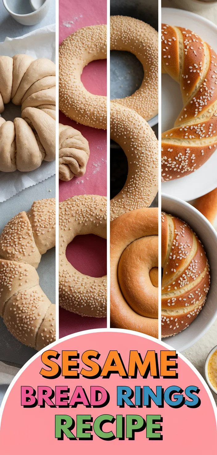 A photo of Koulouria Sesame Bread Rings Recipe