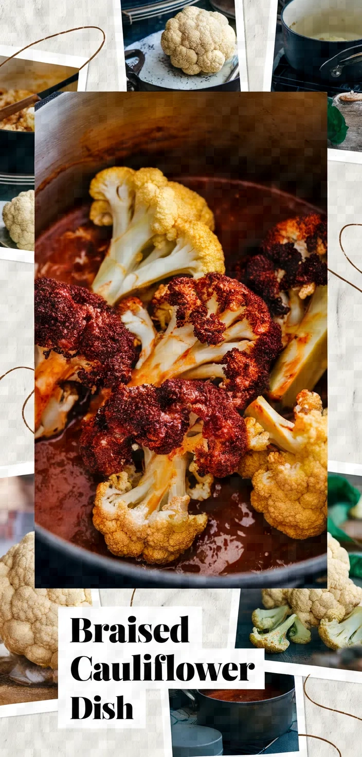A photo of Kounoupidi Kapama Braised Cauliflower Recipe