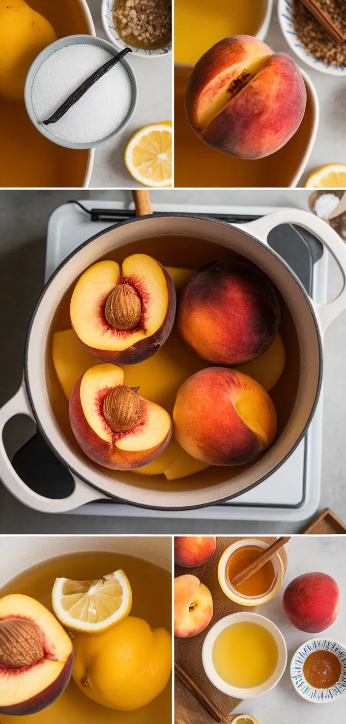 A photo of Poached Peaches Recipe