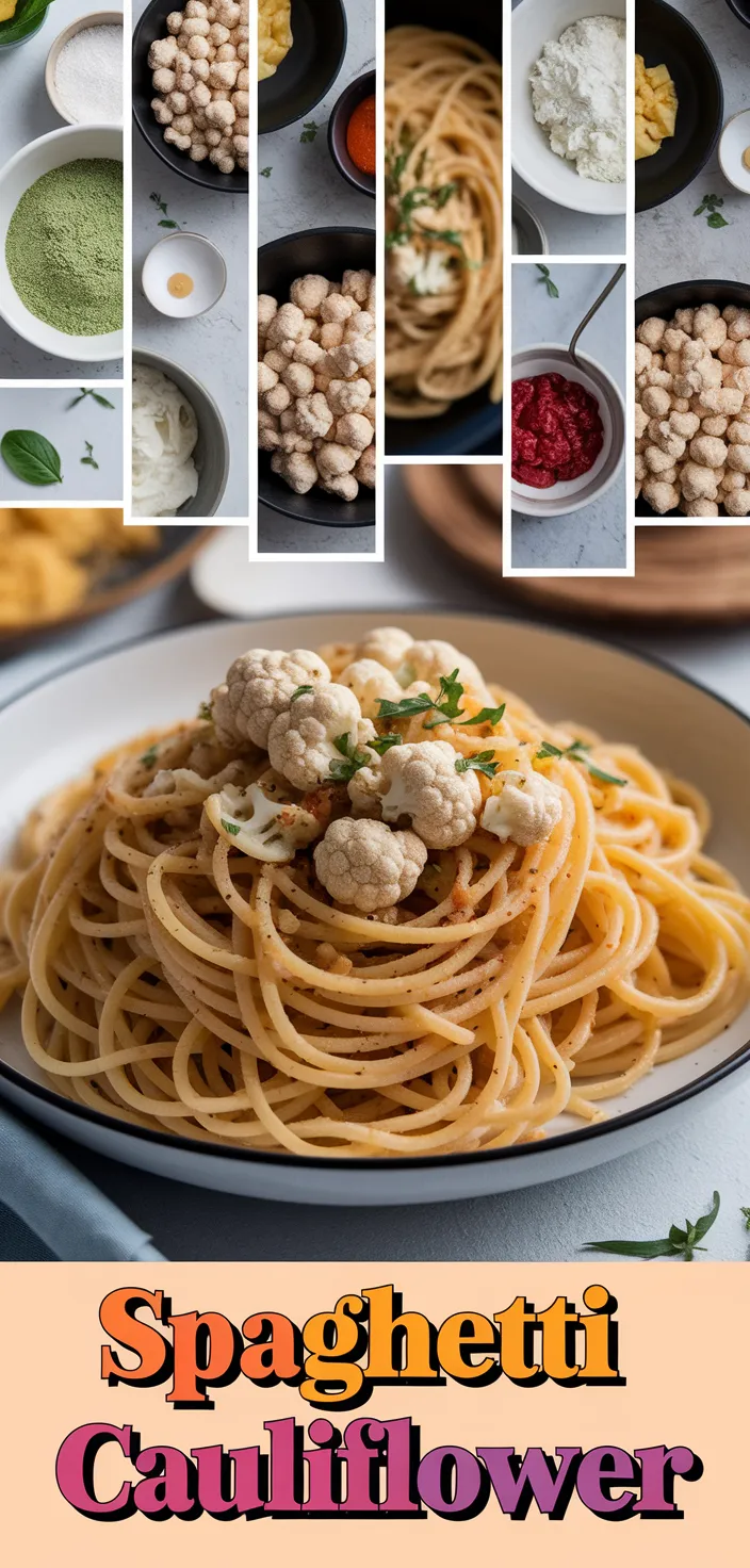 A photo of Spaghetti With Cauliflower Recipe