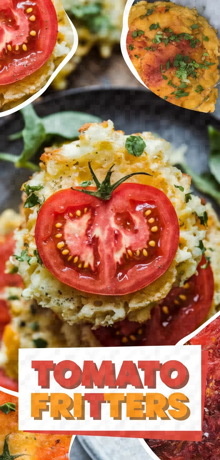 A photo of Tomato Fritters Tomatokeftedes Recipe