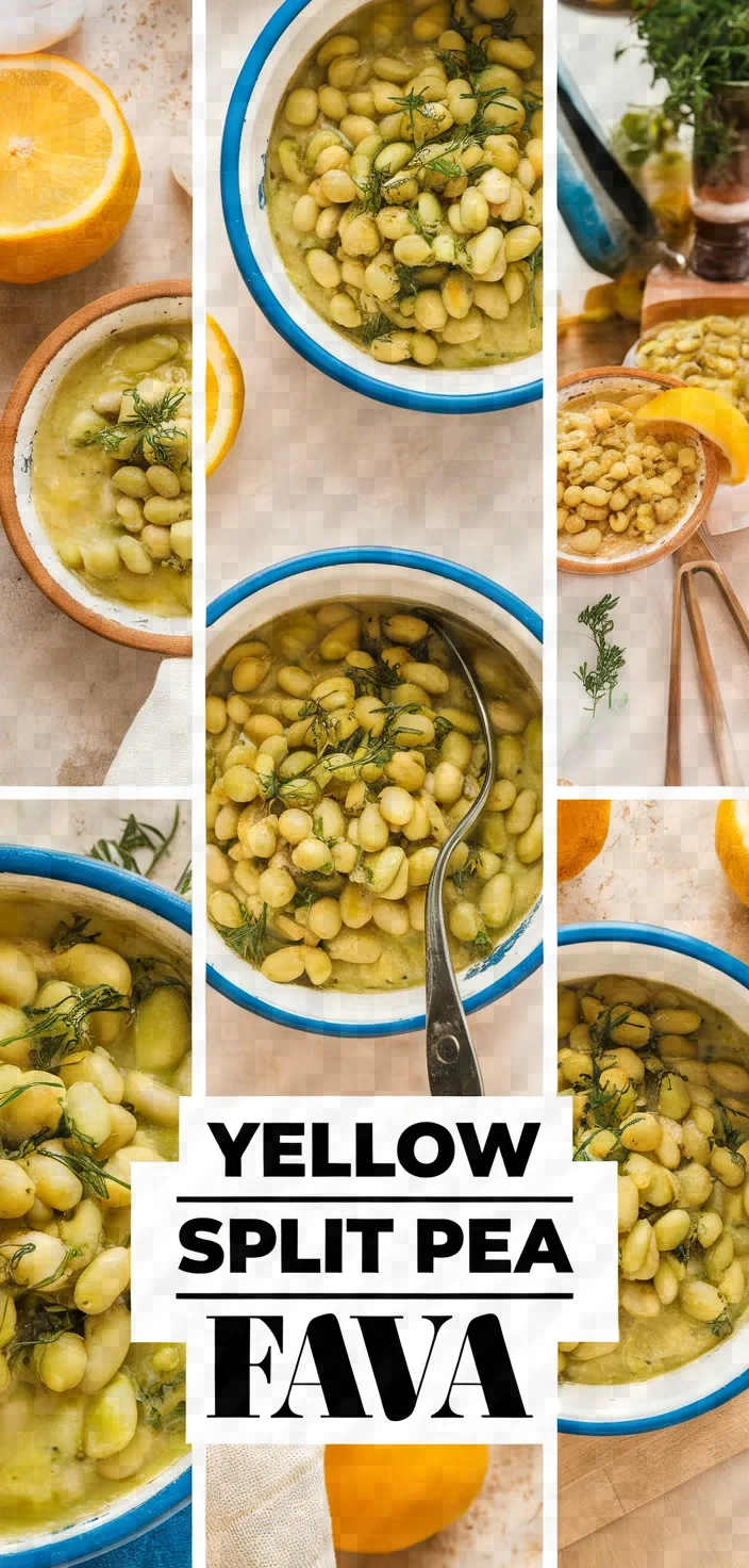 A photo of Yellow Split Pea Puree Fava Recipe