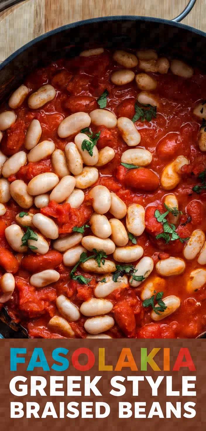 Fasolakia Greek Style Braised Beans Recipe