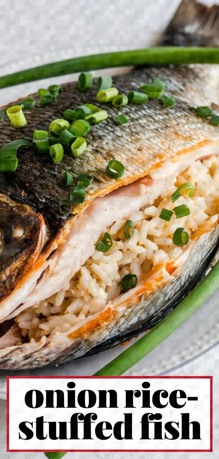 Fish Stuffed With Sweet Onion Rice Recipe