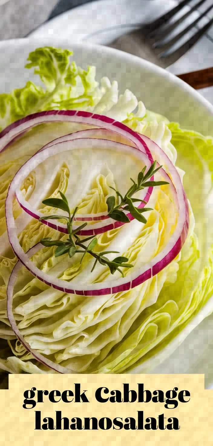 Greek Cabbage Salad Lahanosalata Recipe