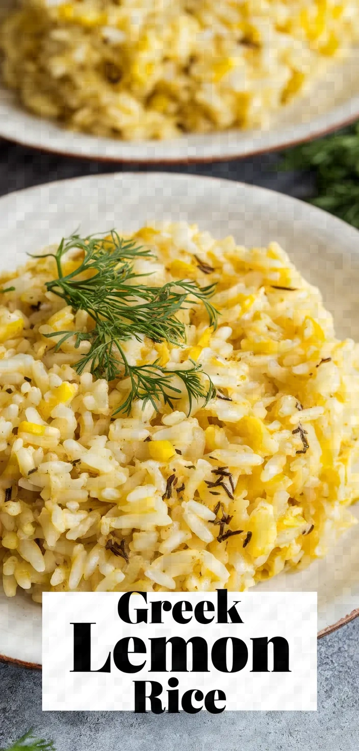 Greek Lemon Rice Recipe