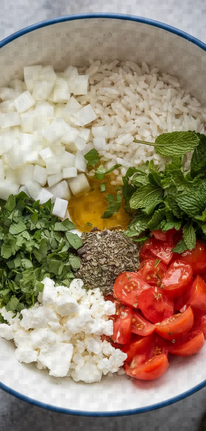 Ingredients photo for Greek Stuffed Vegetables Recipe