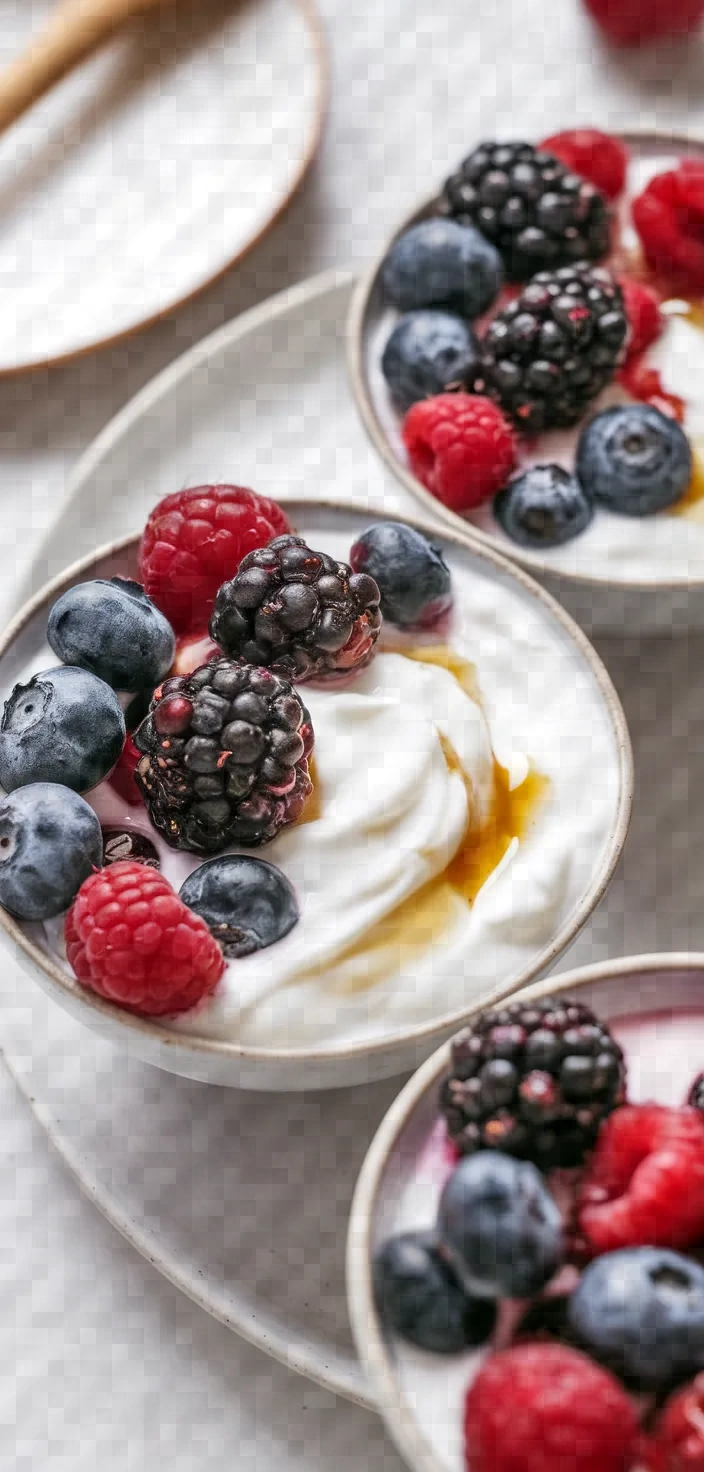 Ingredients photo for Greek Yoghurt And Berry Pops Recipe