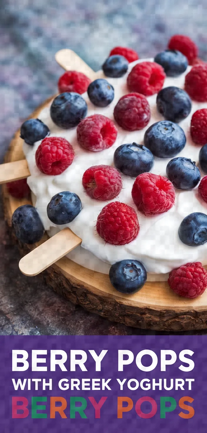 Greek Yoghurt And Berry Pops Recipe