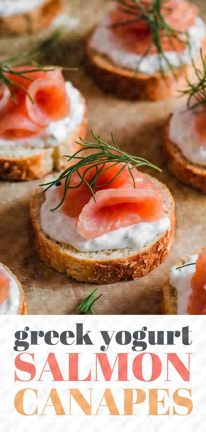 Greek Yogurt Smoked Salmon Canapes Recipe