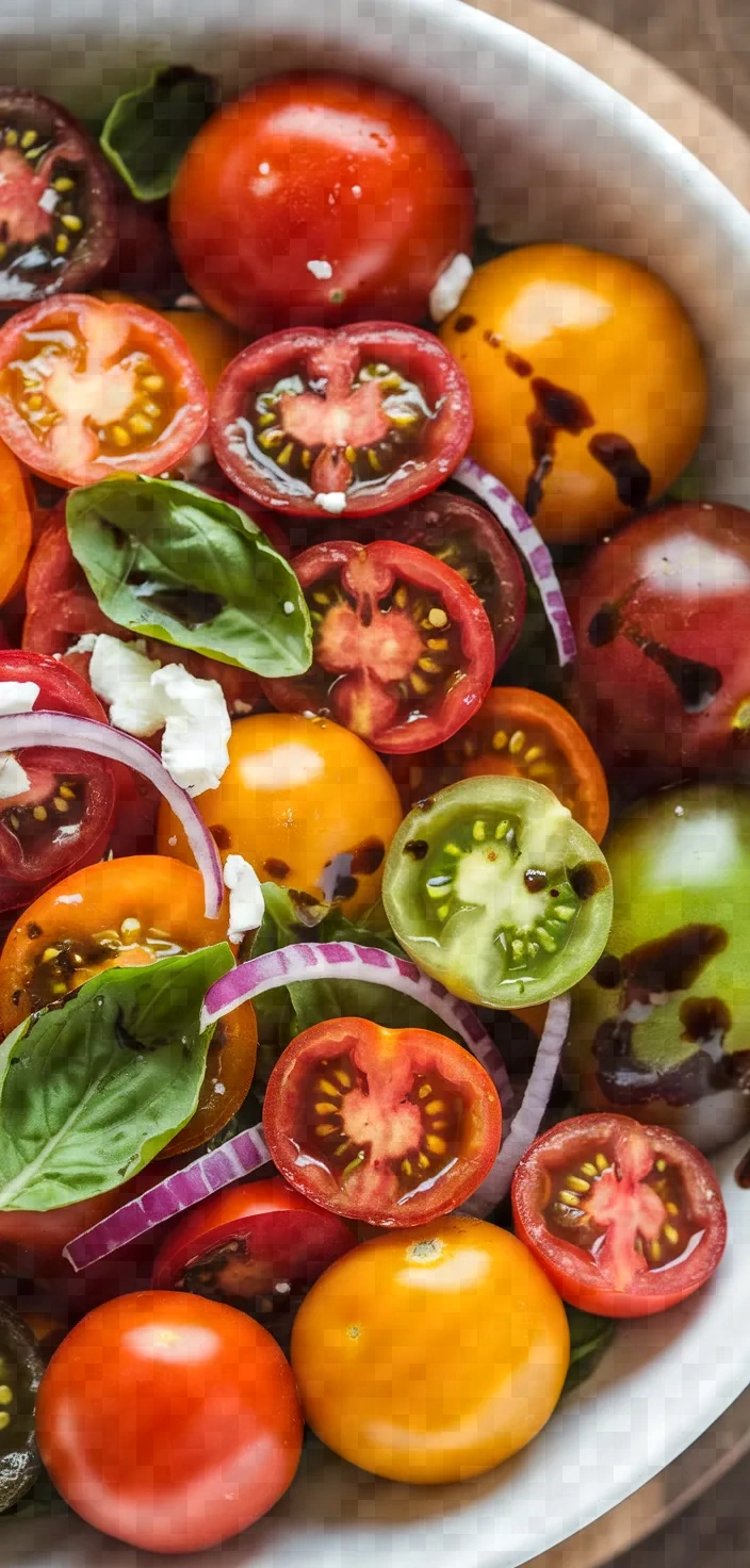 Ingredients photo for Heirloom Tomato Salad Recipe