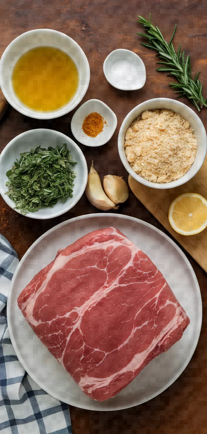 Ingredients photo for Herb Crusted Roasted Pork Recipe