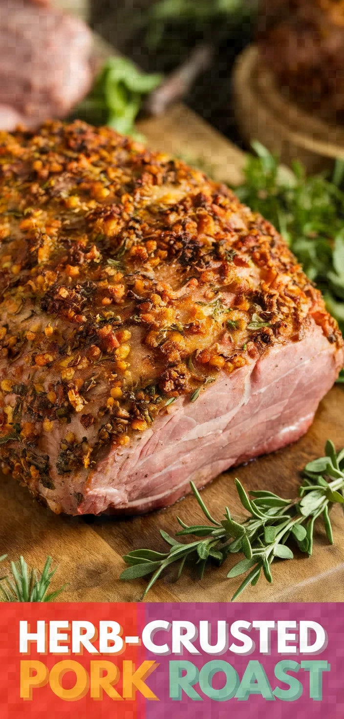 Herb Crusted Roasted Pork Recipe