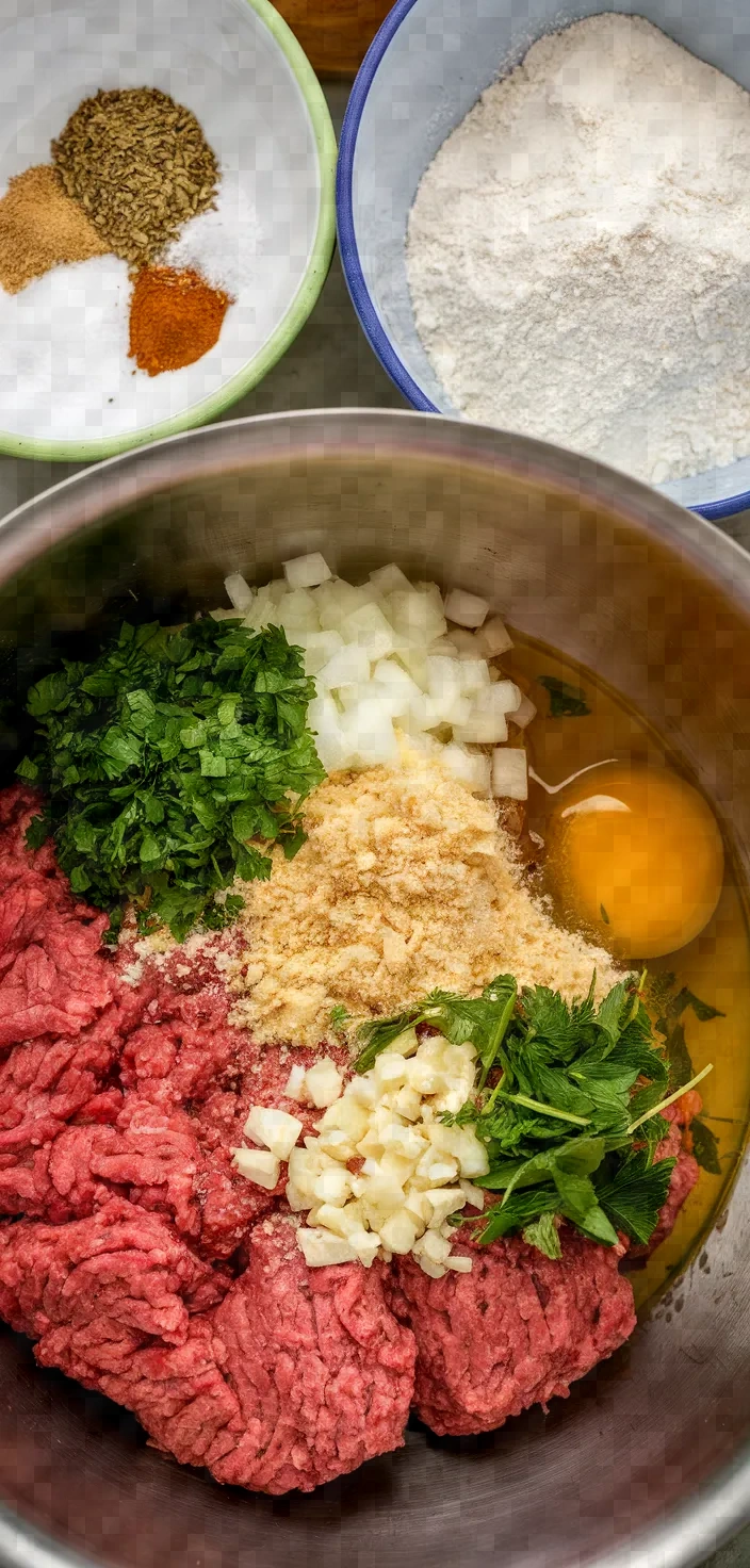 Ingredients photo for Keftedes Greek Meatballs Recipe