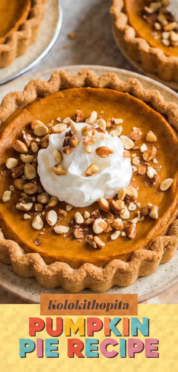 Kolokithopita Pumpkin Pie Recipe