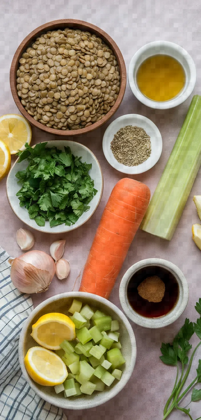 Ingredients photo for Lentil Soup Fakes Recipe