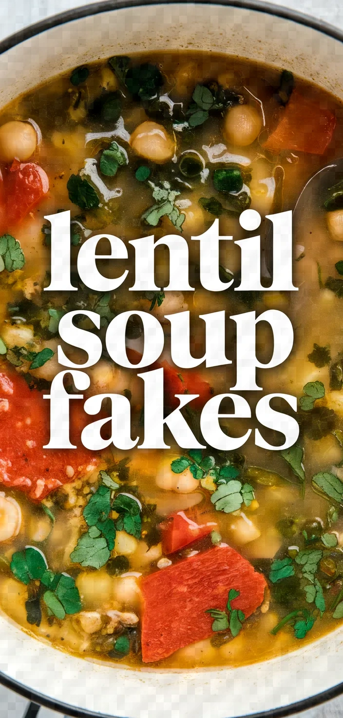 Photo of Lentil Soup Fakes Recipe