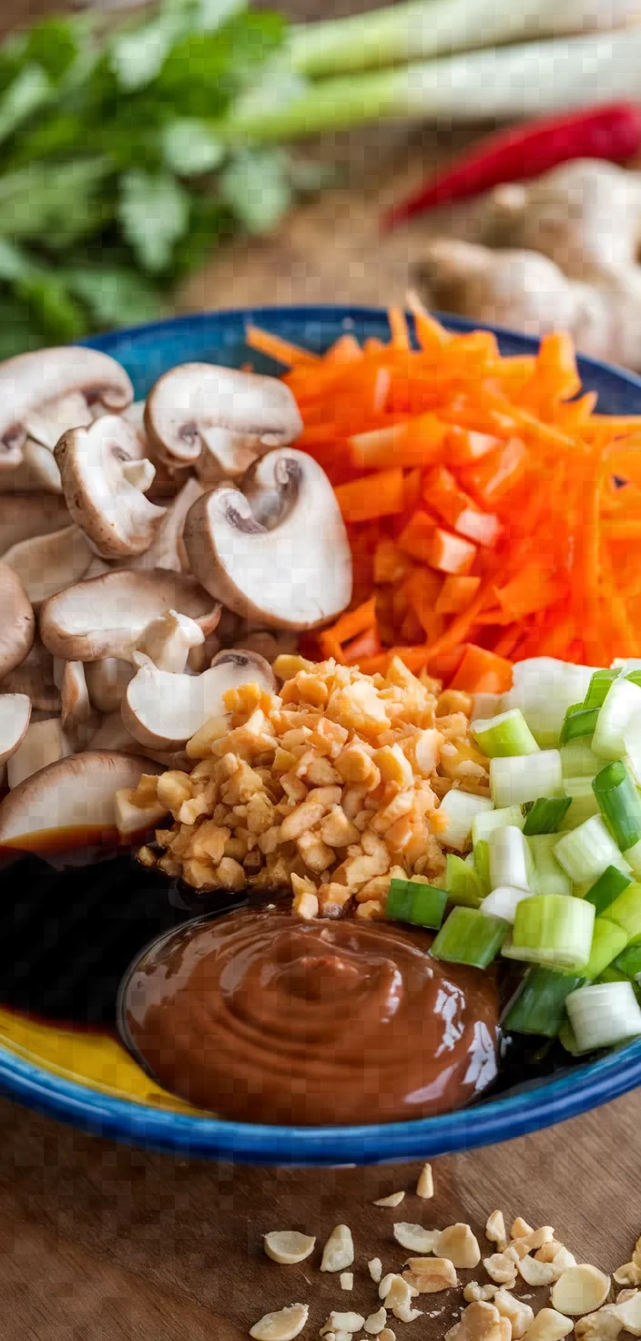 Ingredients photo for Mushroom San Choy Bau Recipe