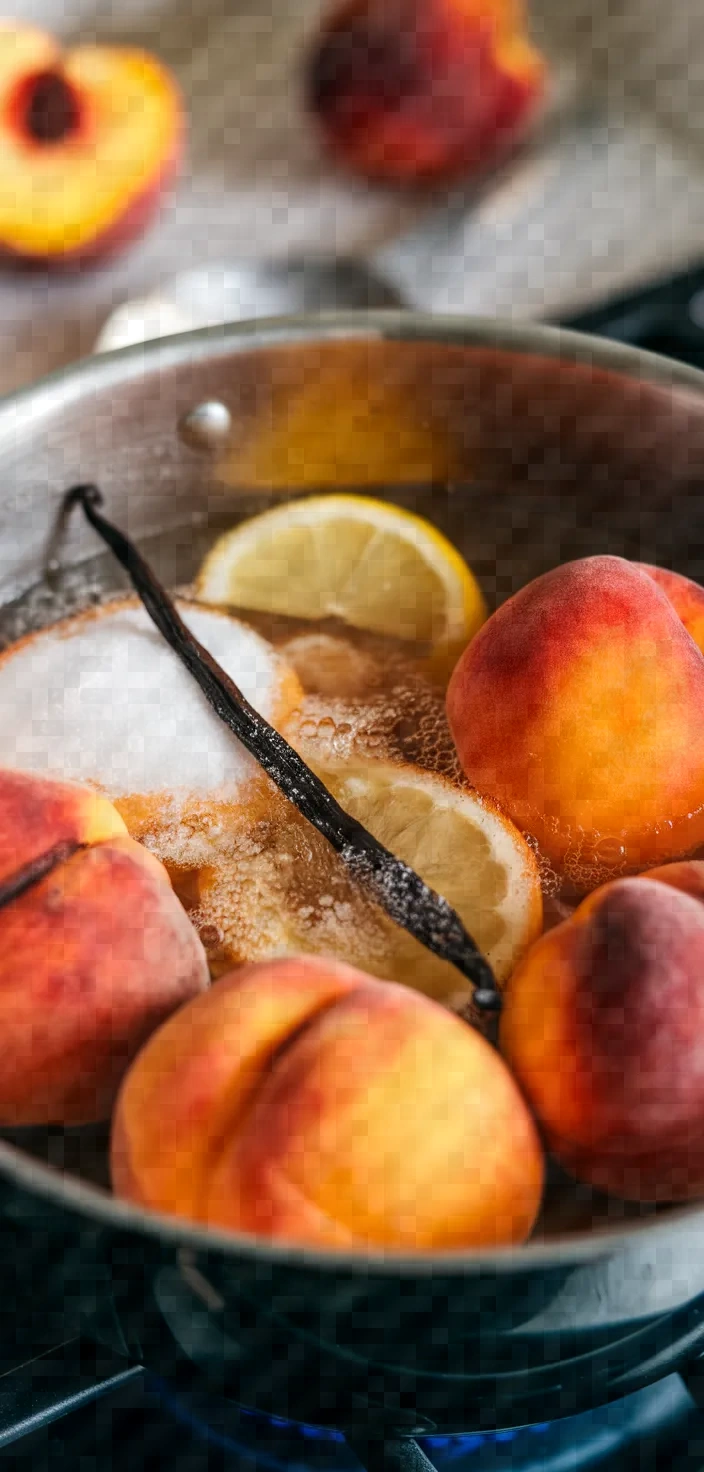 Ingredients photo for Poached Peaches Recipe