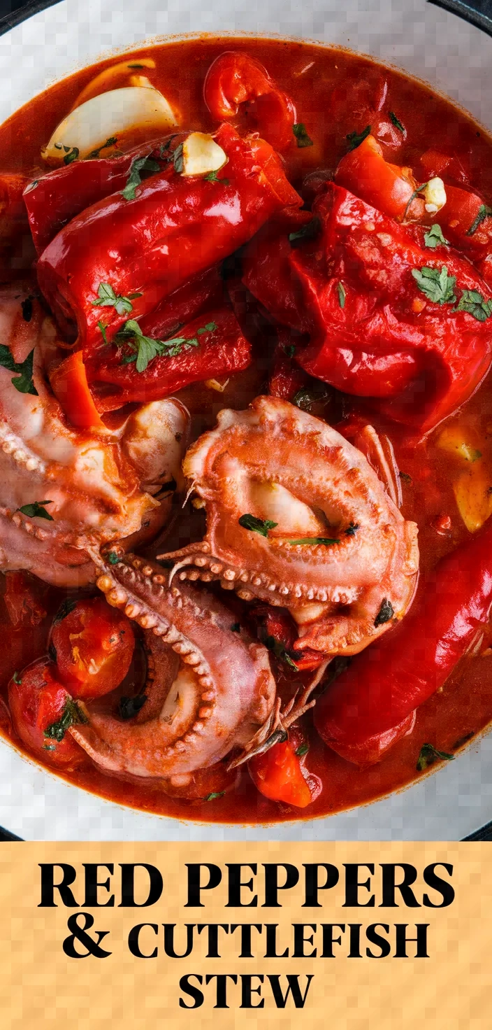 Red Peppers And Cuttlefish Stew Recipe