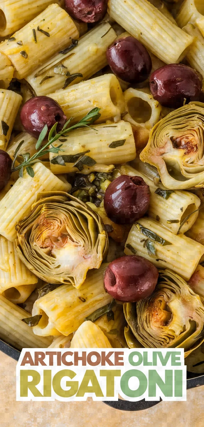 Rigatoni With Artichokes Kalamata Olives And Herbs Recipe