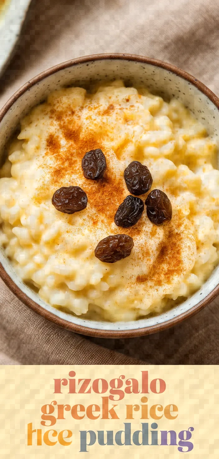 Rizogalo Greek Rice Pudding Recipe