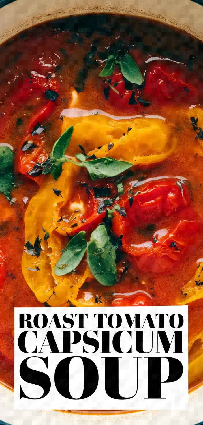 Roast Tomato And Capsicum Soup Recipe