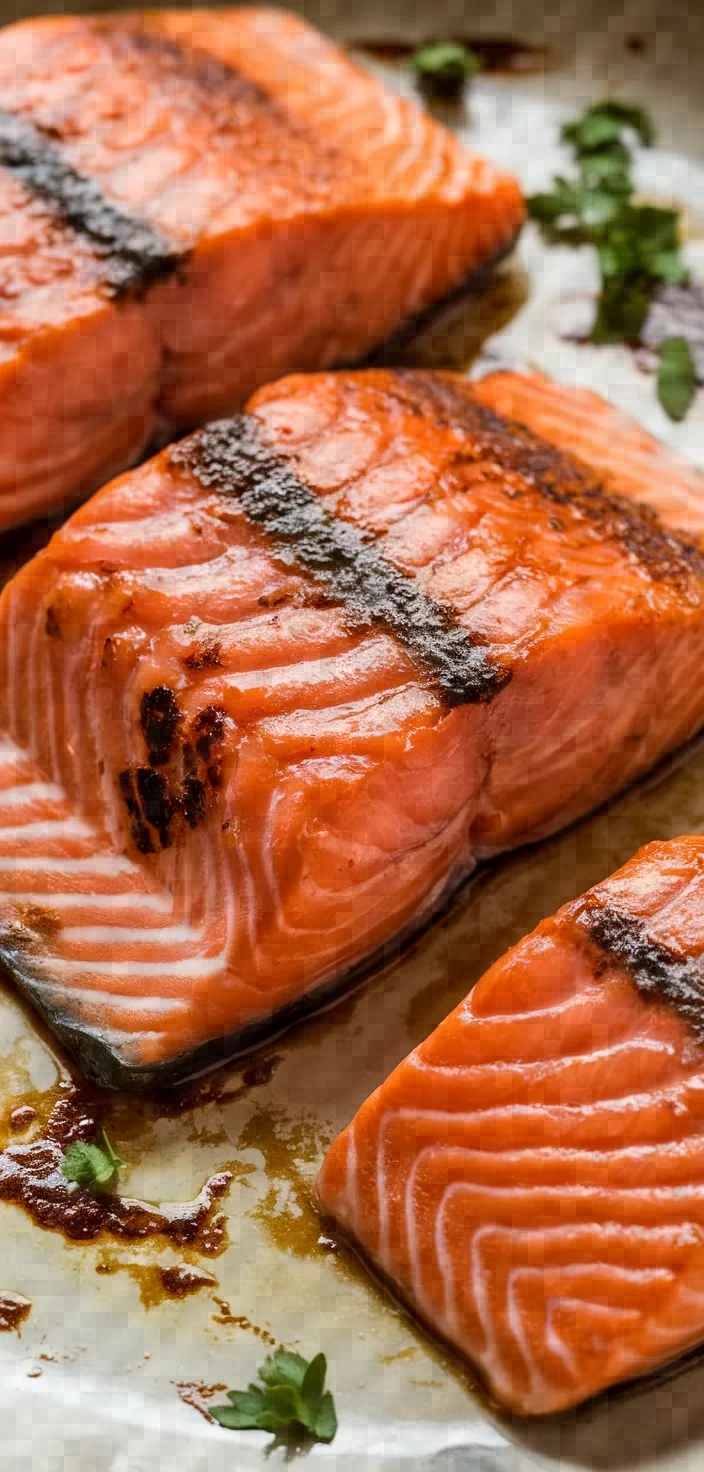 Ingredients photo for Salmon With Soy And Petimezi Recipe