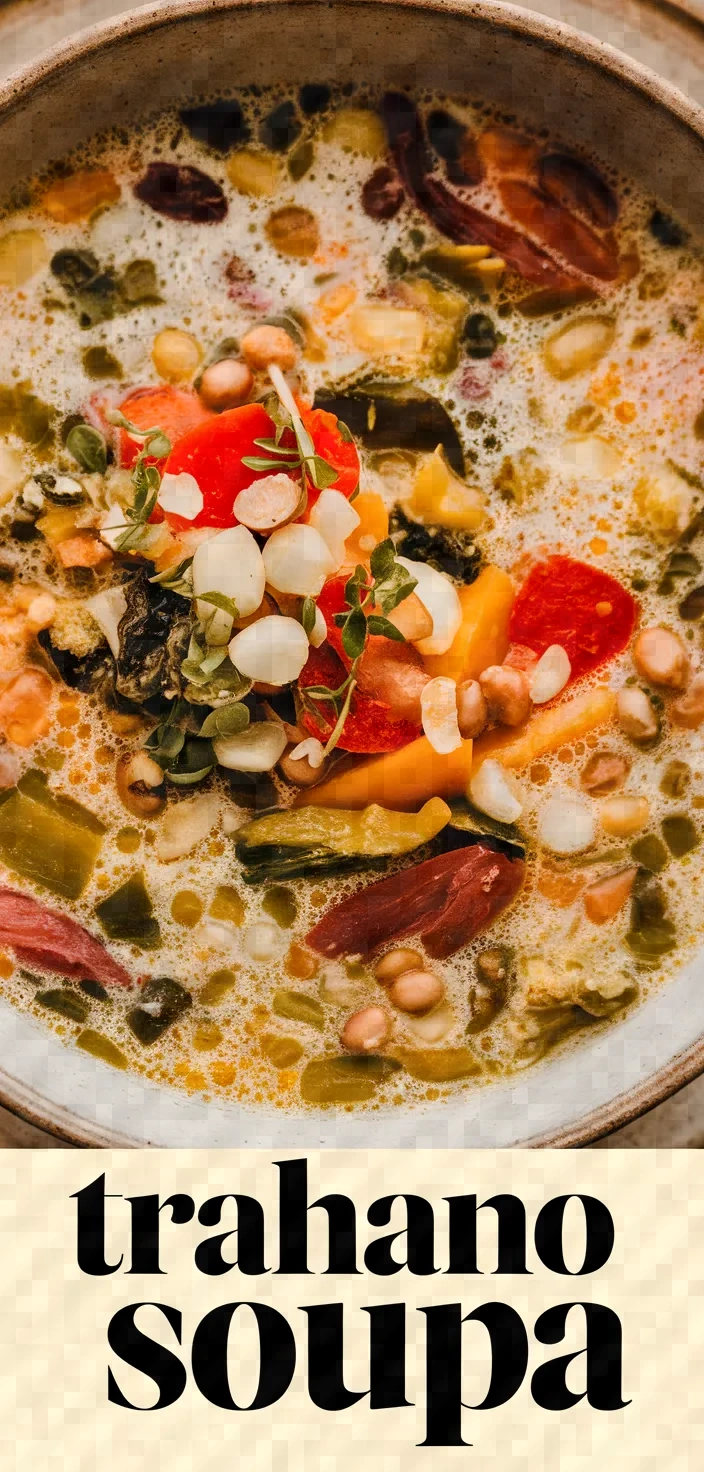 Soup With Trahana Trahanosoupa Recipe