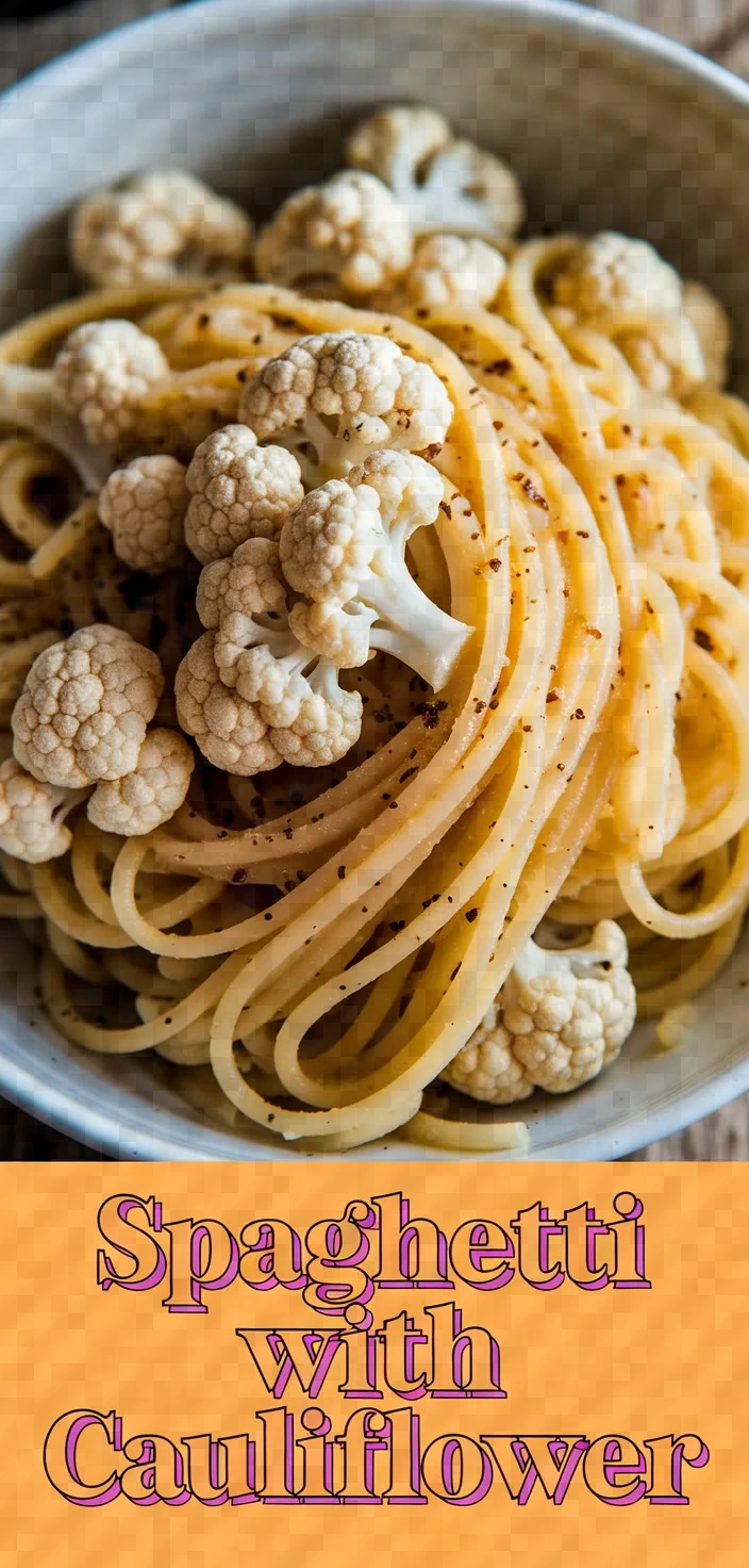 Photo of Spaghetti With Cauliflower Recipe