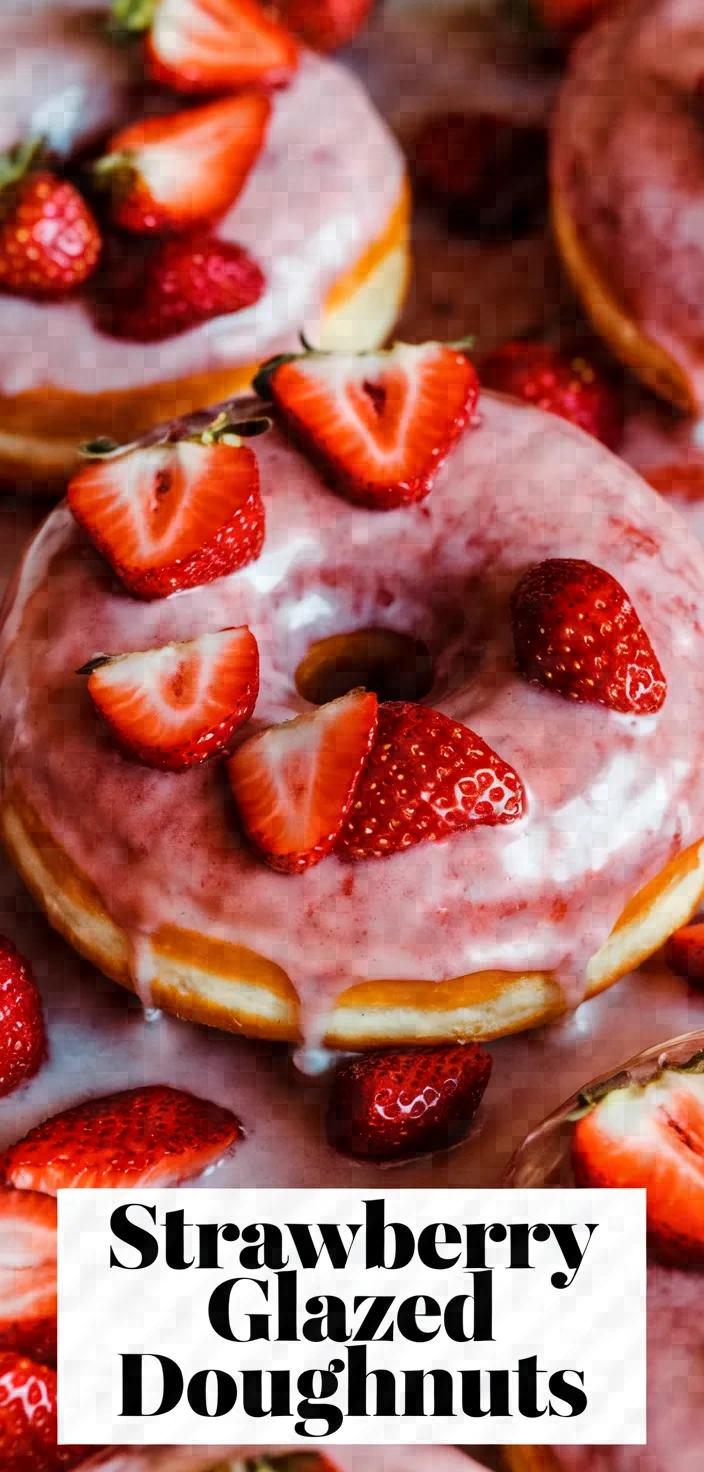 Strawberry Glazed Doughnuts Recipe