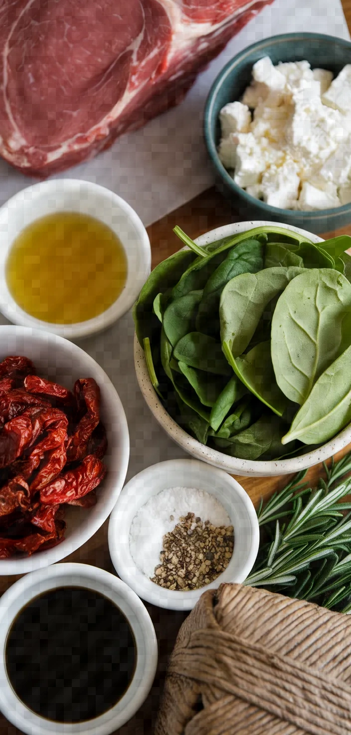 Ingredients photo for Stuffed Loin Of Lamb Recipe