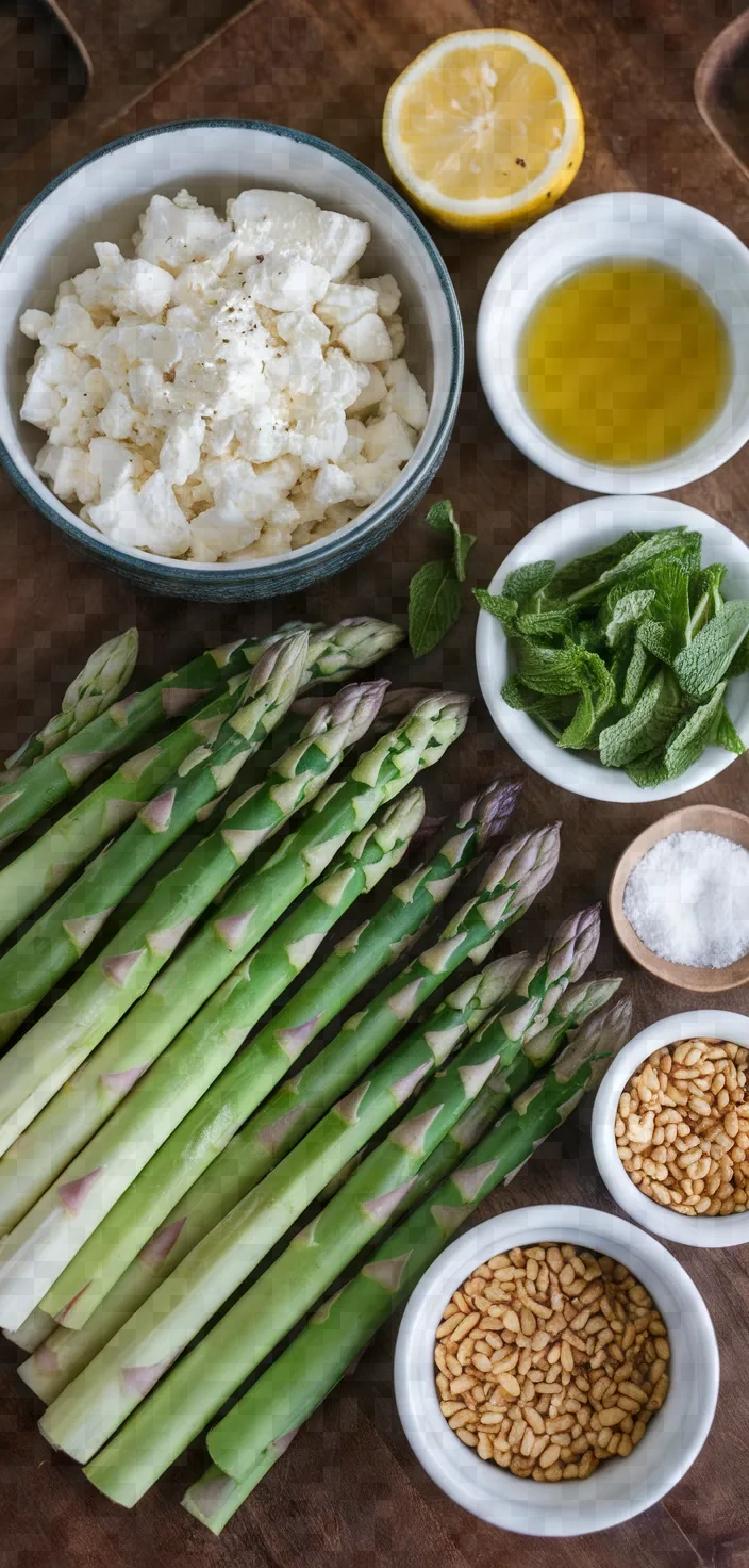 Ingredients photo for Asparagus Feta Mastiha Recipe
