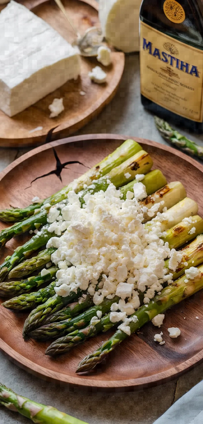 Asparagus Feta Mastiha Recipe