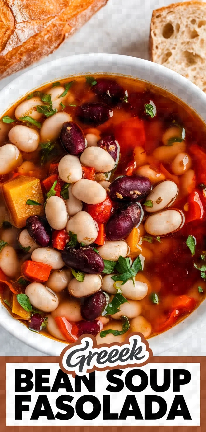 Classic Greek Bean Soup Fasolada Recipe