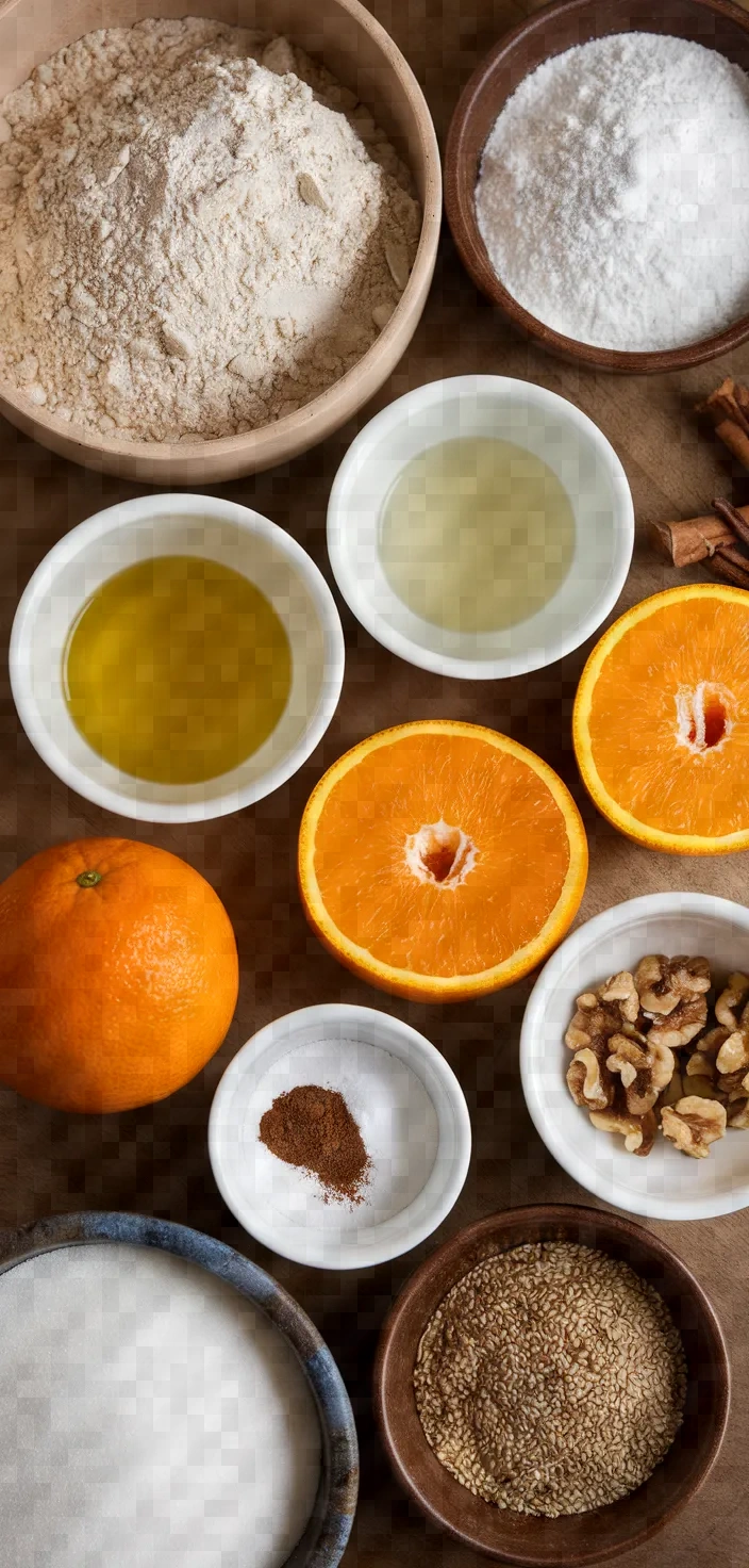 Ingredients photo for Classic Melomakarona Recipe
