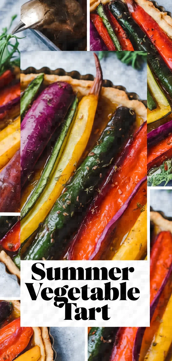 A photo of Caramelized Summer Vegetable Tart Recipe