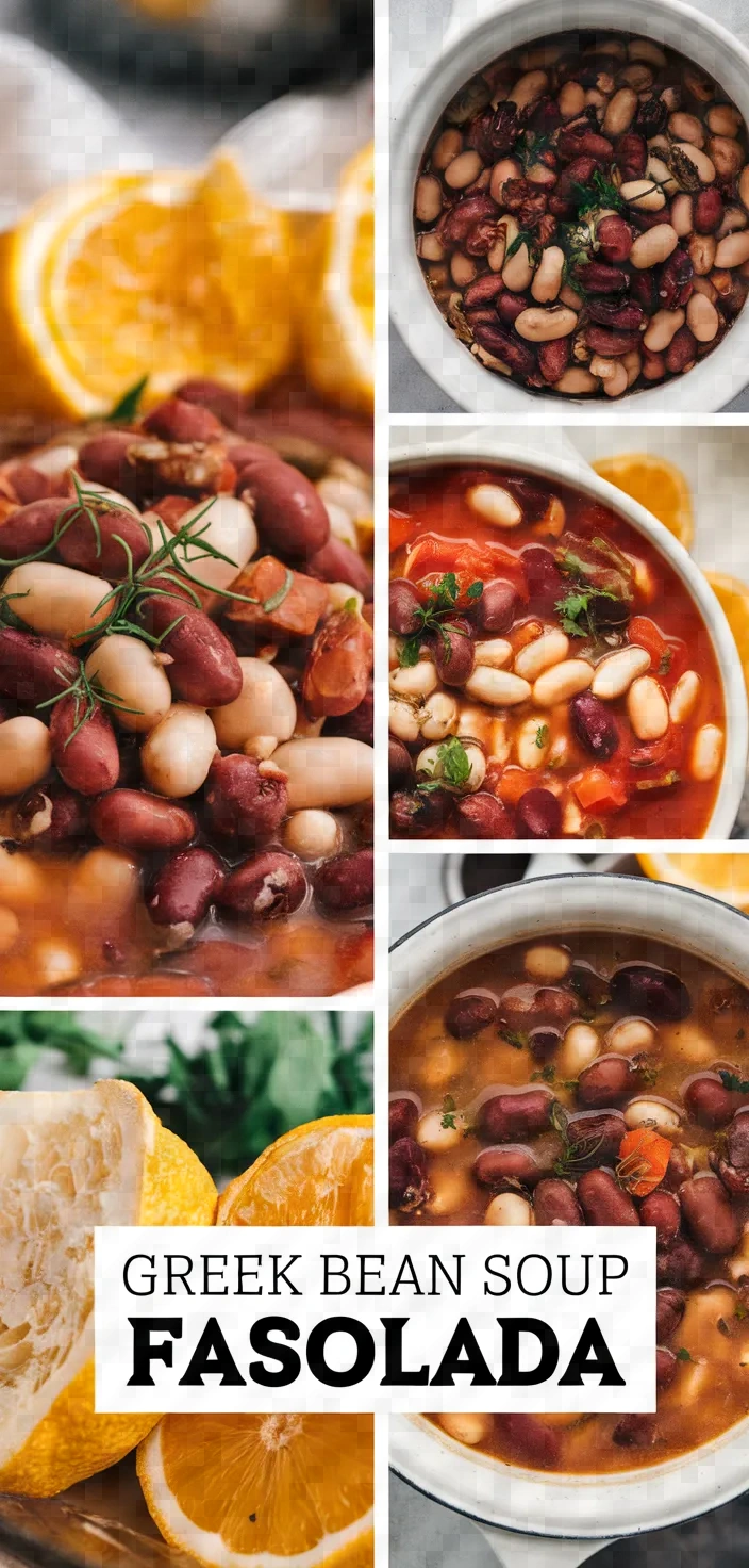 A photo of Classic Greek Bean Soup Fasolada Recipe