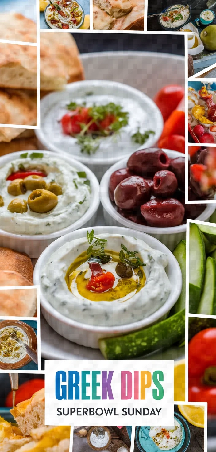 A photo of Greek Dips For Superbowl Sunday Recipe