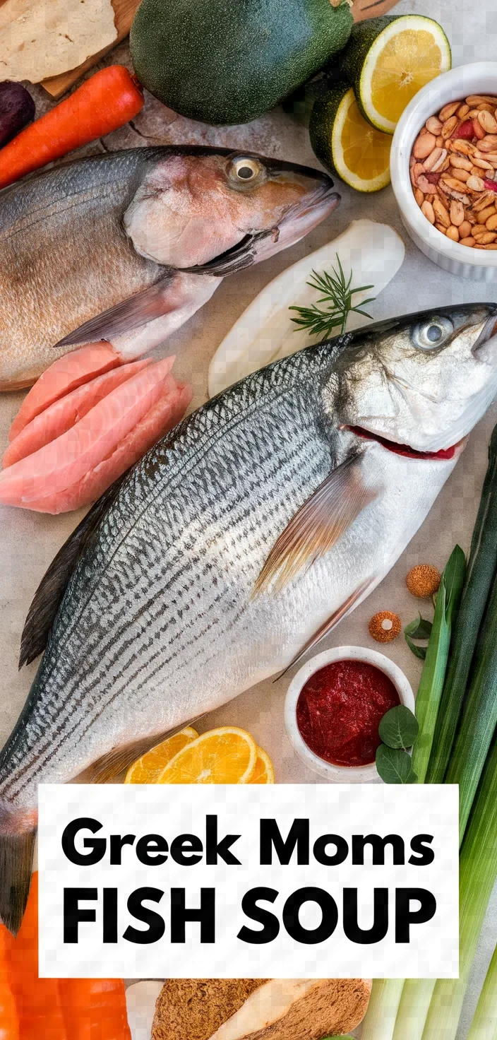A photo of Greek Moms Main Course Fish Soup Recipe