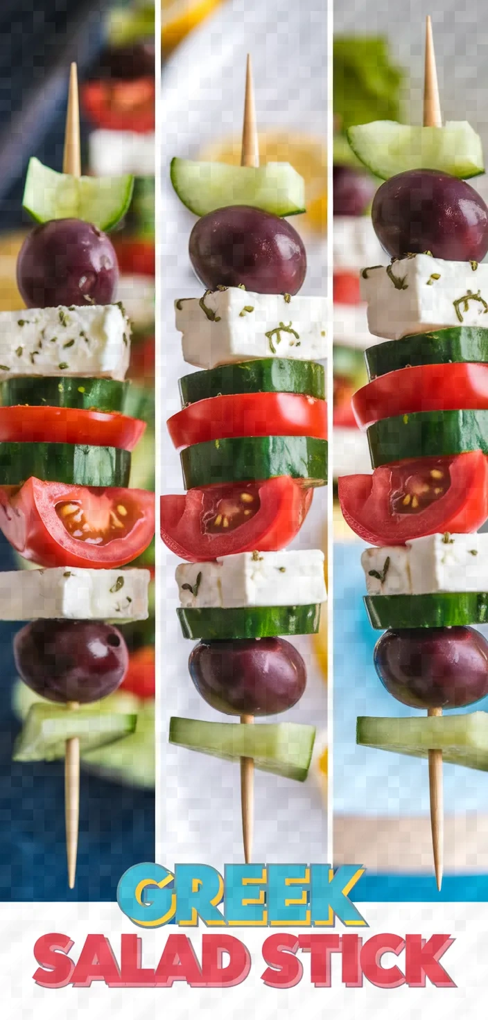 A photo of Greek Salad On A Stick Recipe