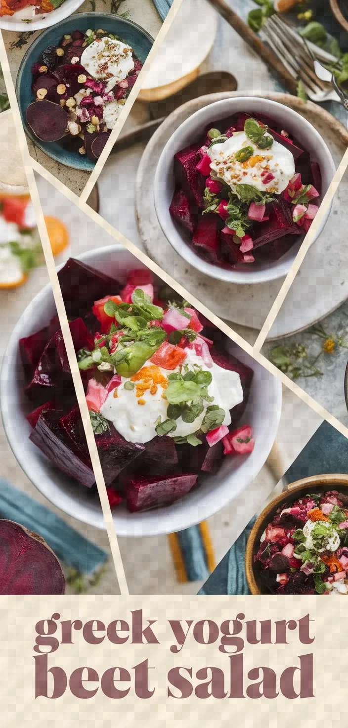 A photo of Greek Yogurt Beet Salad Recipe