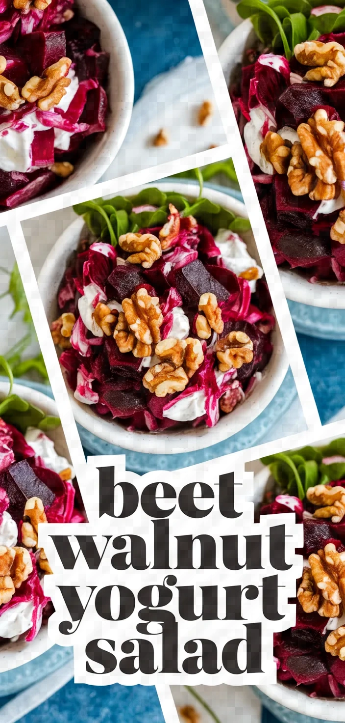 A photo of Recipe Of The Day Beet Walnutyogurt Salad