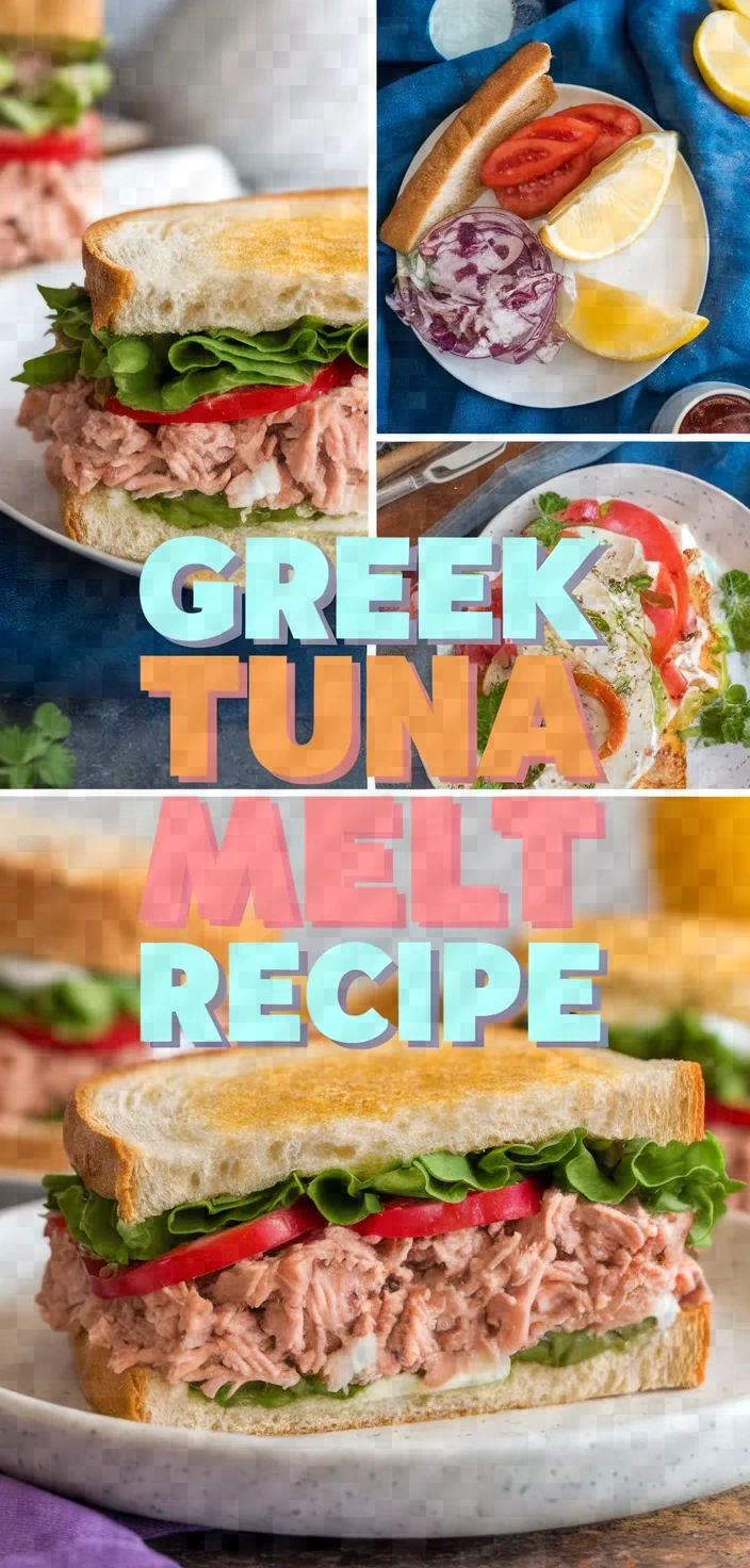 A photo of Recipe Of The Day Greek Style Tuna Melt