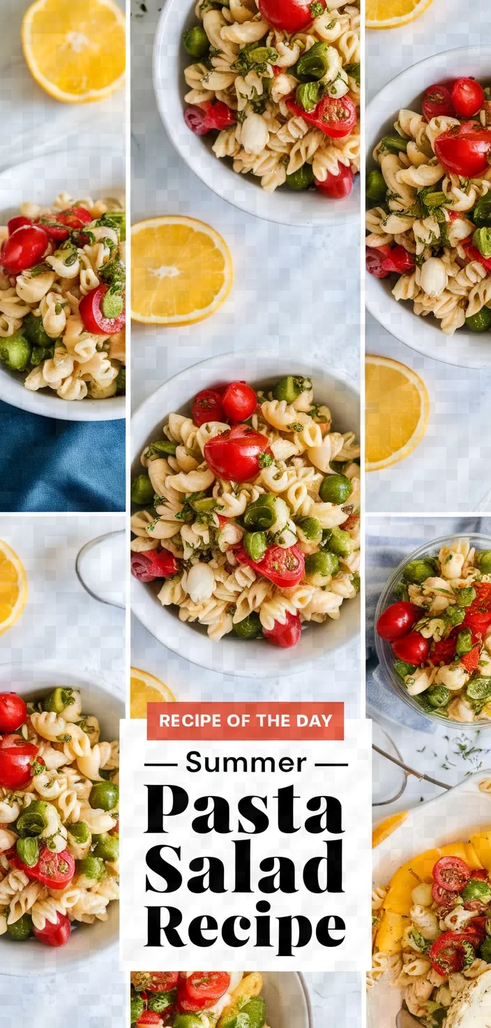A photo of Recipe Of The Day Summer Pasta Salad